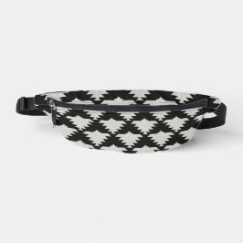 Vintage Tribal Geometrisk Fågel | Svart & Elfenben