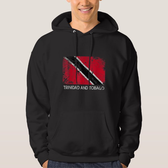 Vintage Trinidad och Tobago Hoodie (Framsida)