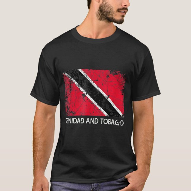 Vintage Trinidad och Tobago T Shirt (Framsida)