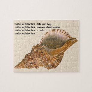 Vintage Triton Seashell Snäcka, Marine Ocean Anima Pussel