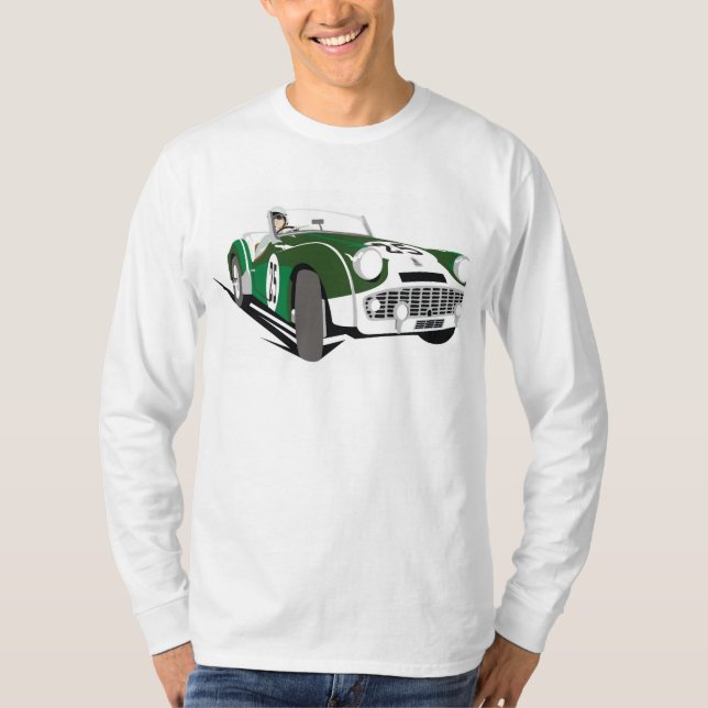 Vintage Triumph Car Hiking Anka Tee (Framsida)