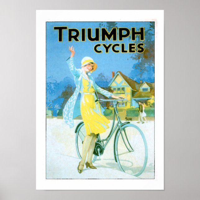 Vintage Triumph Cycles Cycle Poster (Framsidan)