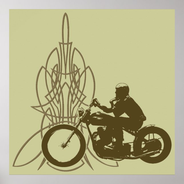 Vintage Triumph Riding Poster (Framsidan)