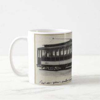 Vintage Trolley Mugg - Sip and Transport Back