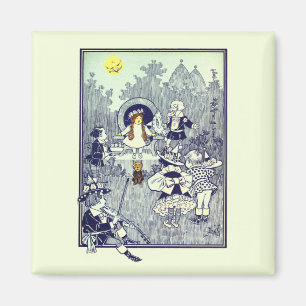 Vintage Trollkarlen från Oz, Dorothy möter Munchki Magnet
