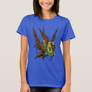 Vintage Trollkarlen från Oz, Dorothy, onda flygand Tee Shirt