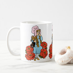 Vintage Trollkarlen från Oz, Dorothy, Röda vallmob Kaffemugg