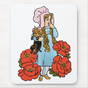 Vintage Trollkarlen från Oz, Dorothy, Röda vallmob Musmatta
