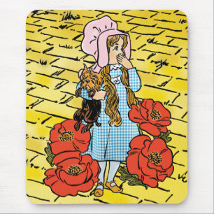 Vintage Trollkarlen från Oz, Dorothy, Röda vallmob Musmatta