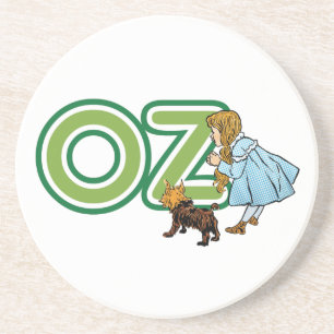 Vintage Trollkarlen från Oz Dorothy Toto med STORA Underlägg Sandsten