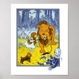 Vintage Trollkarlen från Oz-figurer Poster