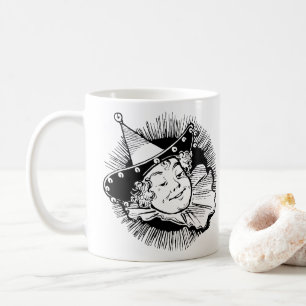 Vintage Trollkarlen från Oz, Kvinna Munchkin Portr Kaffemugg