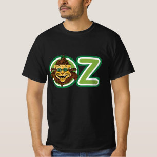 Vintage Trollkarlen från Oz, Lejonet i bokstaven O T-shirt