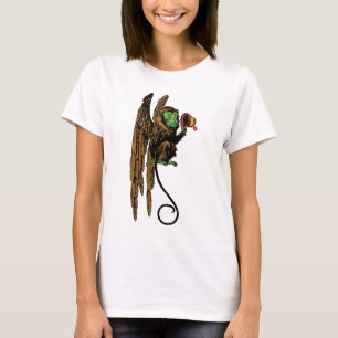 Vintage Trollkarlen från Oz, ondskefull flygande a T-shirt