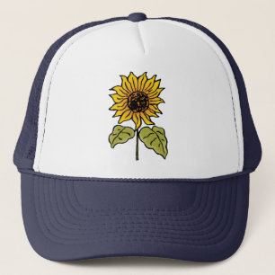 Vintage Trollkarlen från Oz Sago Sunflower i blom Keps
