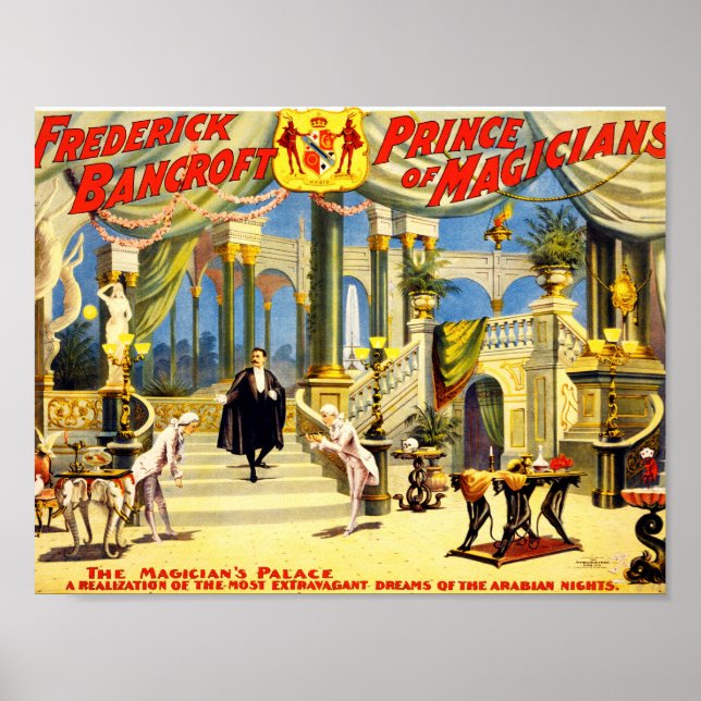 Vintage trollkarlen Frederick Bancroft Poster (Framsidan)