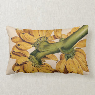 Vintage Tropical Banana Lumbar Pillow Lumbarkudde