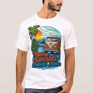 Vintage Tropical Beach T-Shirt | Sommar VibT-Shirt