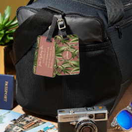 Vintage Tropical Handflatan Bagagebricka