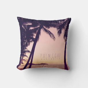 Vintage Tropical Handflatan Throw Cushion Kudde
