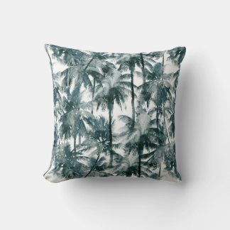 Vintage Tropical Handflatan Träd Cushion Kudde