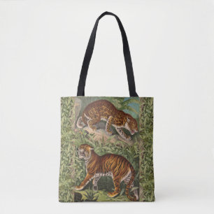 Vintage Tropical Jungle Leopard Tiger Tygkasse