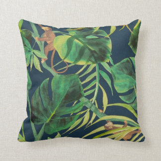 Vintage Tropical Jungle Monkey Dekorativ kudde