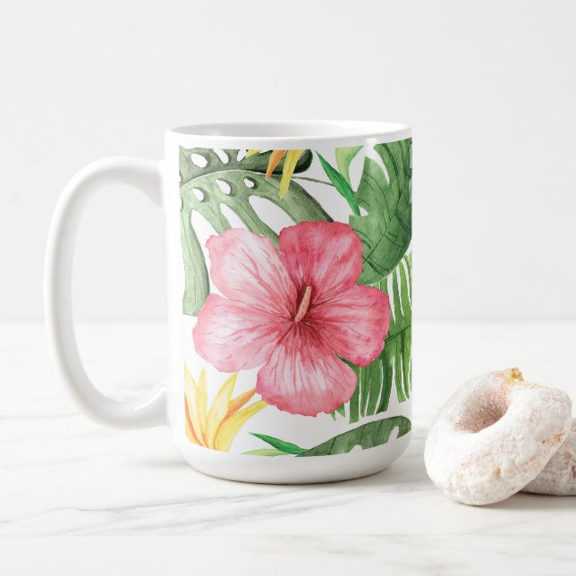 Vintage Tropical Kaffemugg (Med munk)