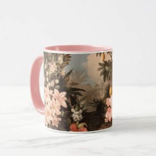 Vintage Tropisk Paradis med Palmträd Mugg