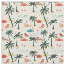 Vintage Tropisk Strand Tyg