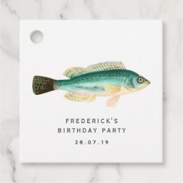 Vintage Tropiska fiskar Gåvor Etiketter