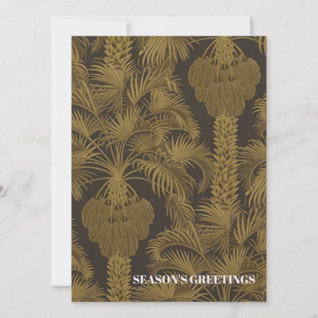 Vintage Tropiskt julkort (Framsida)