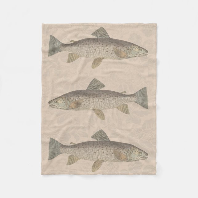 Vintage Trout Fleecefilt (Framsidan)