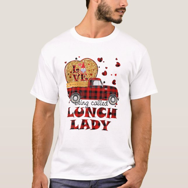Vintage Truck Love Being T Shirt (Framsida)