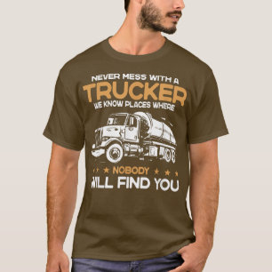 Vintage Trucker Shirt För manar Lastbil Driving La T