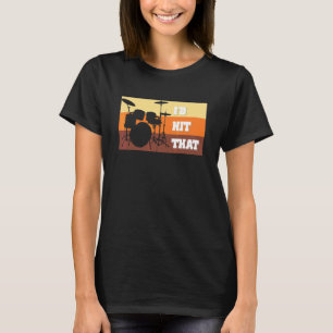 Vintage-trummis jag skulle knulla Slagverksinstru T Shirt