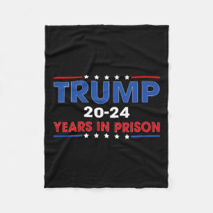 Vintage Trump 20-24 år i fängelset - funny antitru Fleecefilt