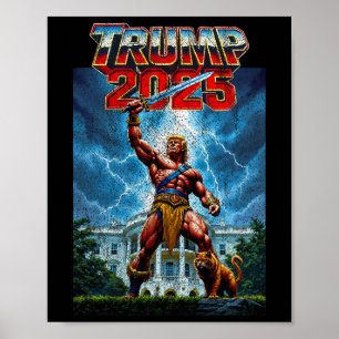 Vintage Trump 47:e president United Stater Ta Am Poster