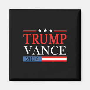 Vintage Trump Vance 2025 Retro Amerikansk Flagga M Magnet