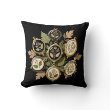 Vintage tryckta botaniska ornament konsttryck