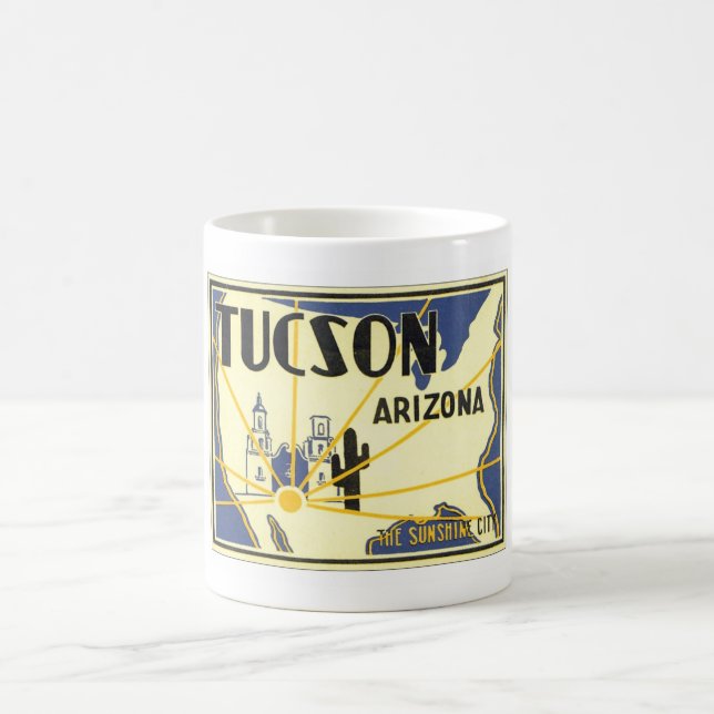 Vintage Tucson Arizona Kaffemugg (Center)