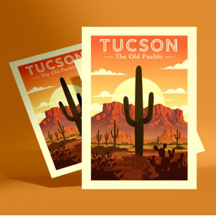 Vintage Tucson Vykort