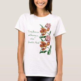Vintage Tulip Botanical Illustration T Shirt
