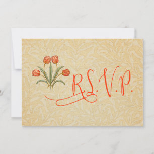 Vintage Tulip Morris Målningssamling Inbjudningar