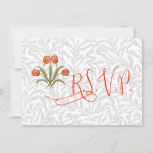 Vintage Tulip Morris Målningssamling Inbjudningar