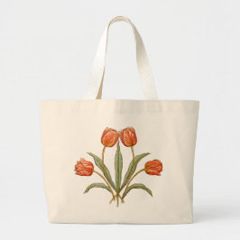 Vintage Tulip Morris Målningssamling Jumbo Tygkasse
