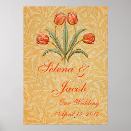 Vintage Tulip Morris Målningssamling Poster