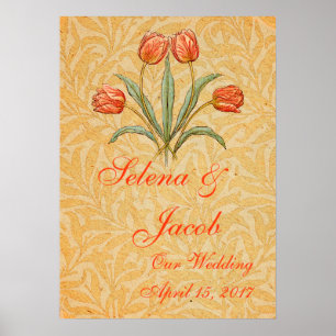 Vintage Tulip Morris Målningssamling Poster