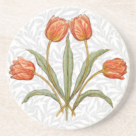 Vintage Tulip Morris Målningssamling Underlägg Sandsten