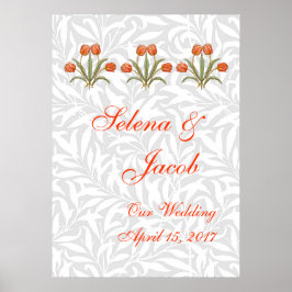 Vintage Tulip Morris Painting Collection Poster